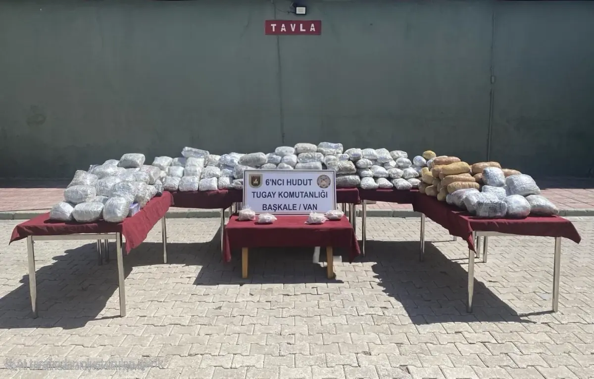 Van Hudut Hattında 166 Kilo Uyuşturucu Ele Geçirildi