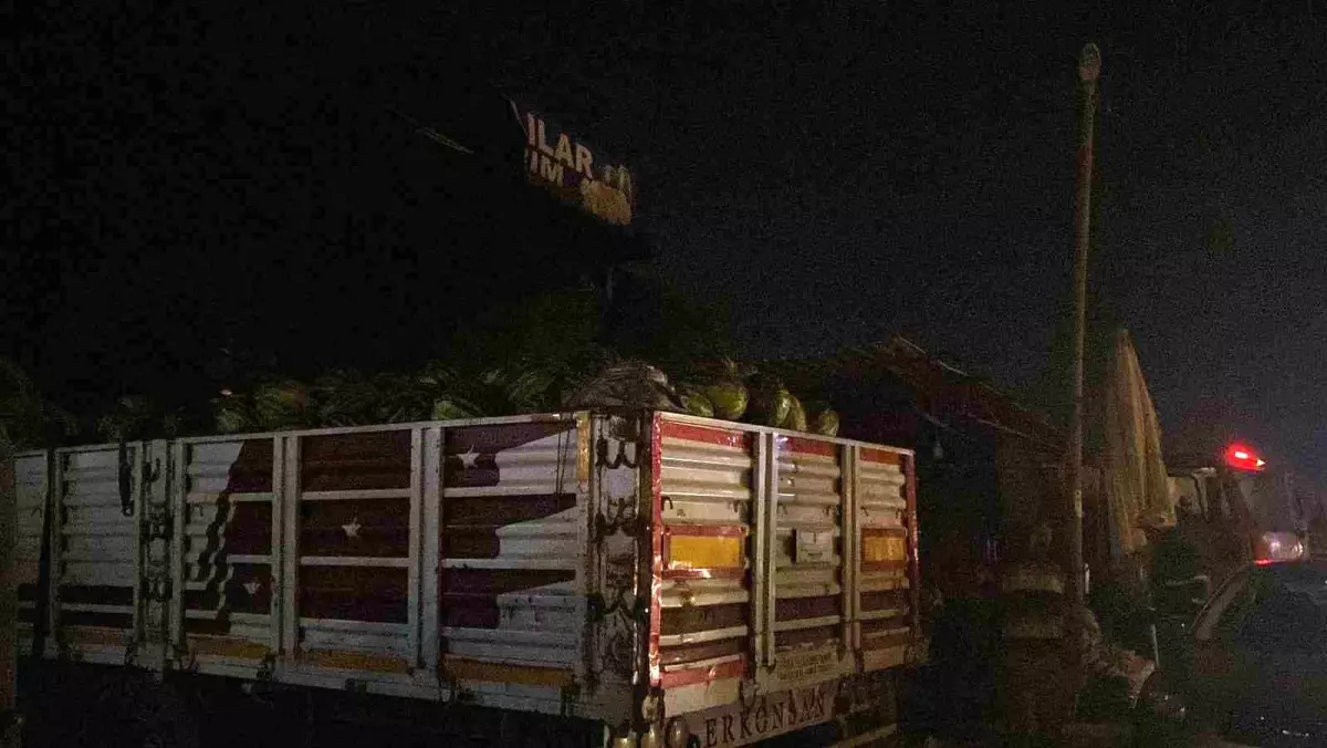 Hatay'da Şofbenden Çıkan Yangın Manavı Sardı