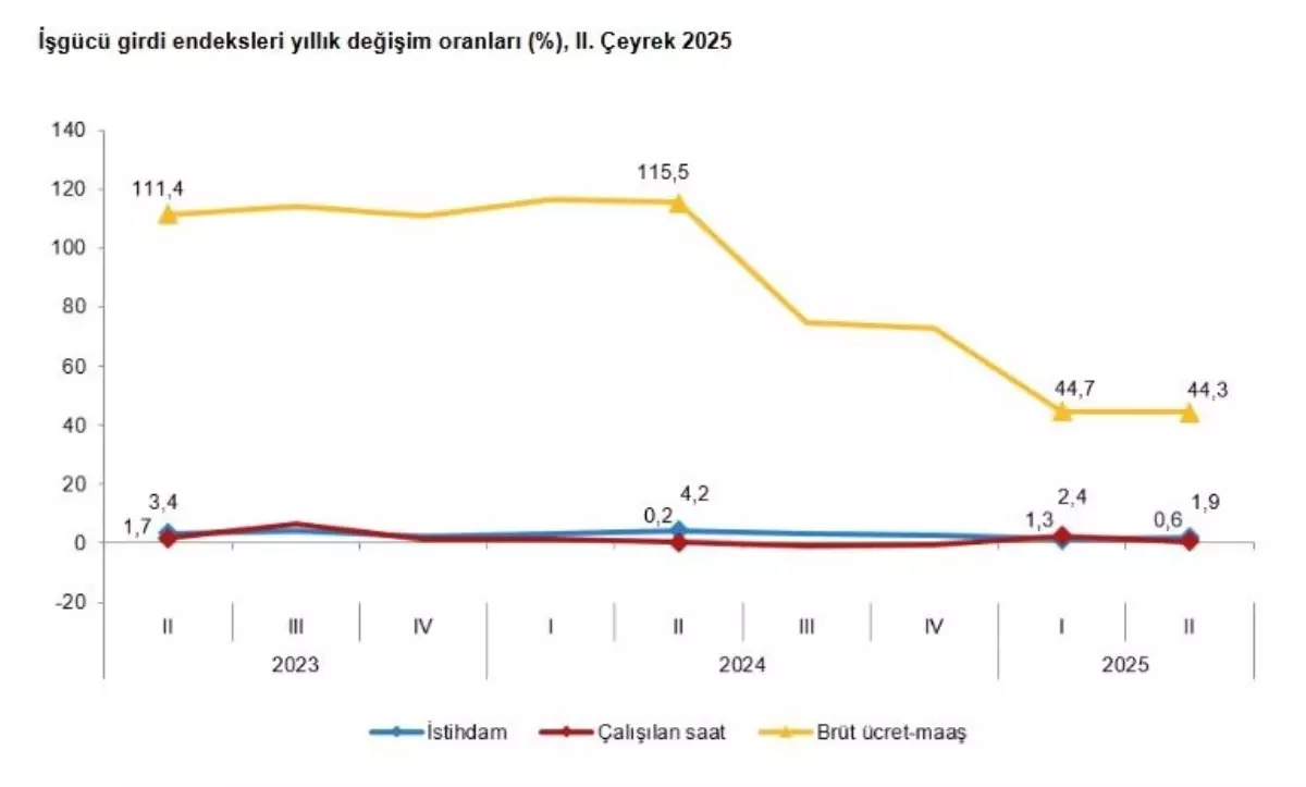 TÜİK 2025 2. Çeyrek İstihdam Endeksini Açıkladı