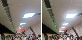 Üsküdar - Samandıra metro hattında arıza! Duraklarda yoğun kalabalıklar oluştu