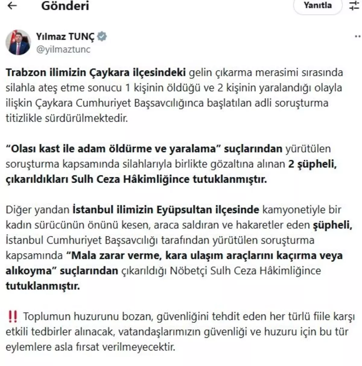 Trafikte Yol Kesme ve Silahla Ateş Etme Ceza Süreleri Artıyor