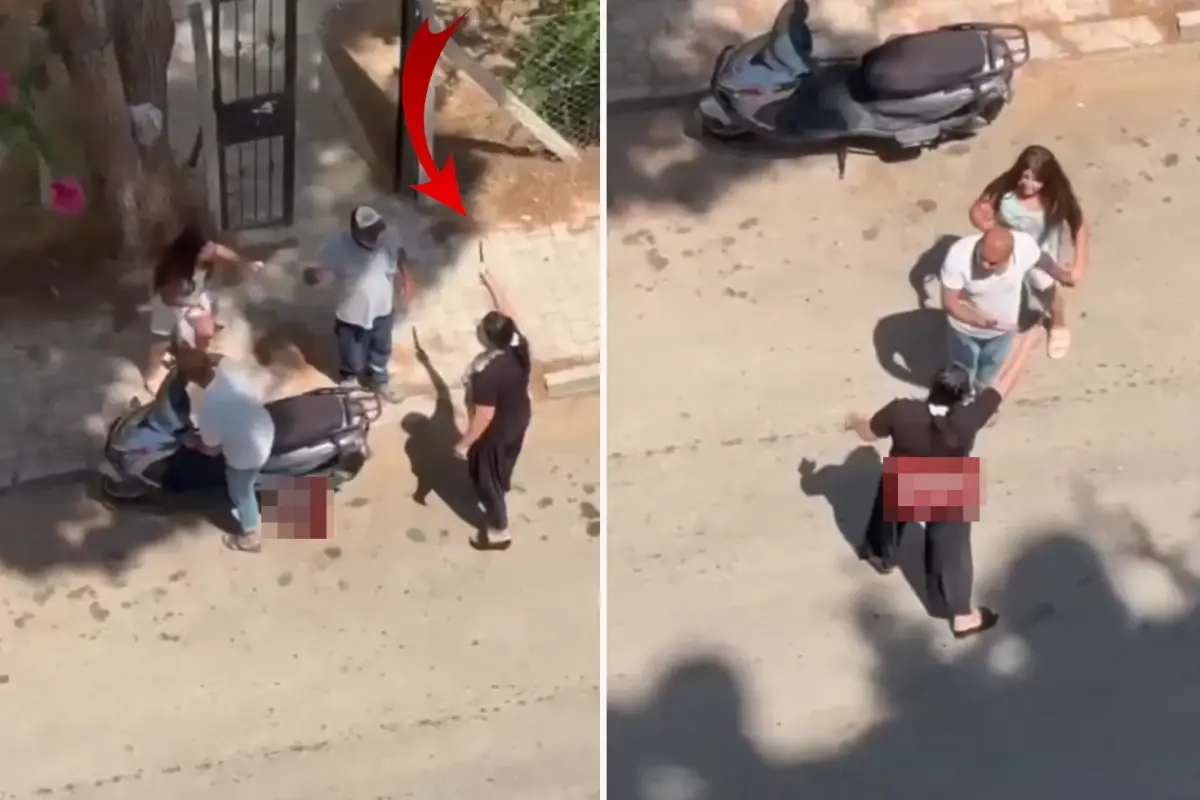 Bıçakla öz evladını kovaladı, küçük kızın feryatları sokağı inletti