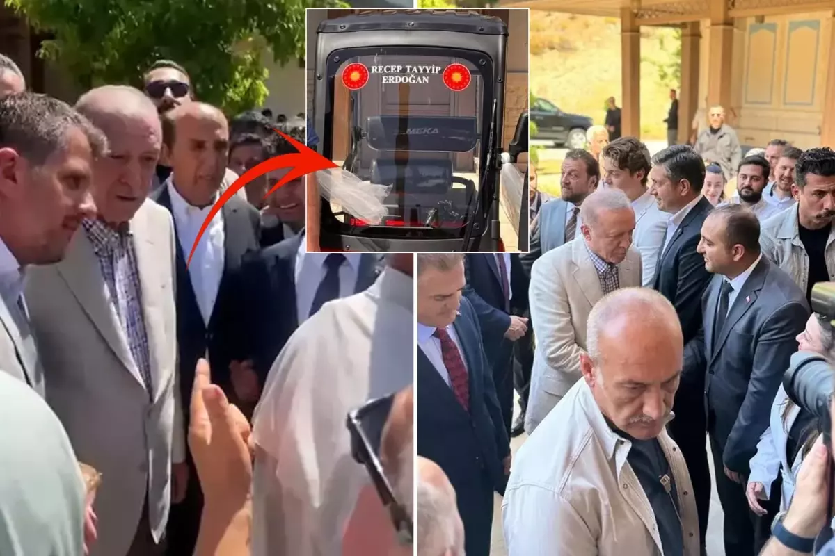 Cumhurbaşkanı Erdoğan'a sürpriz hediye: Plakasını gören bir daha baktı