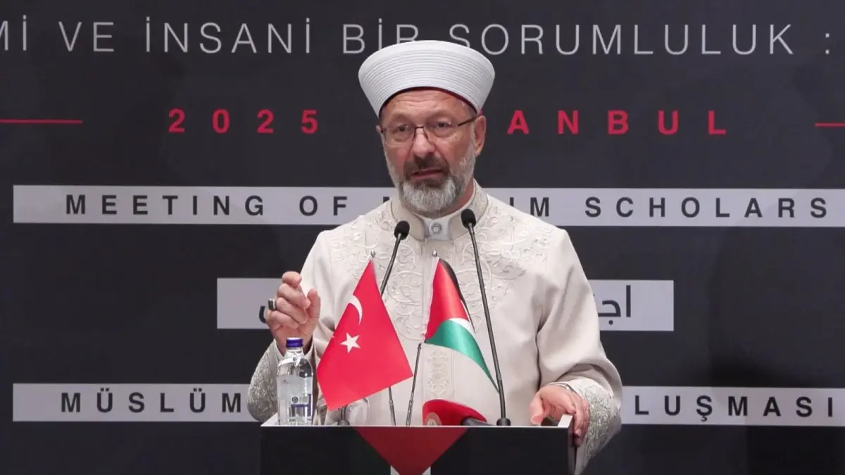 Diyanet İşleri Başkanı Erbaş'tan Gazze İçin Birlik Çağrısı