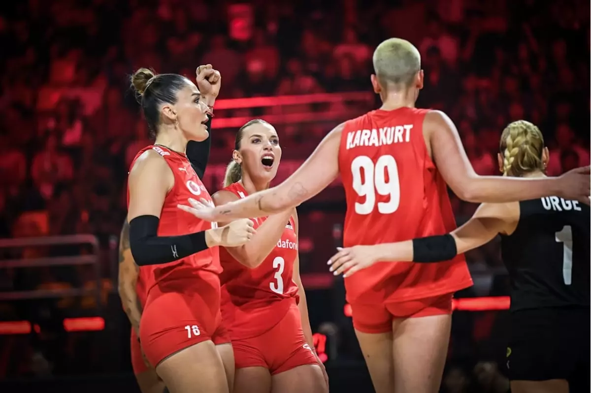 A Milli Kadın Voleybol Takımı, İspanya'yı 3-0 Mağlup Etti