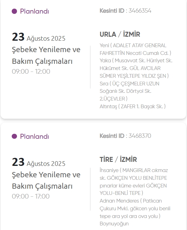 İzmir GEDİZ elektrik kesintisi! 23 Ağustos İzmir'de elektrik kesintisi ne zaman bitecek, elektrikler ne zaman gelecek?