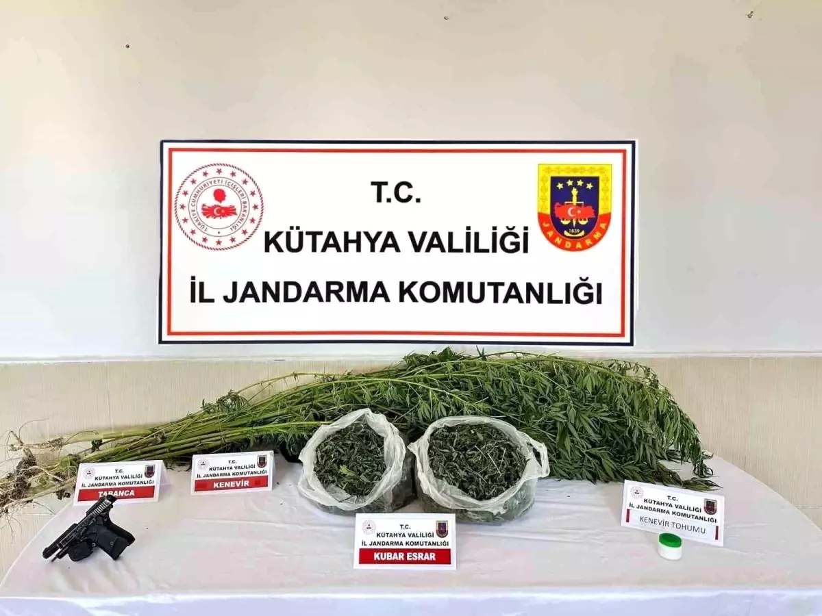 Kütahya'da Uyuşturucu Operasyonu: 472 Gram Esrar ve Kenevir Ele Geçirildi