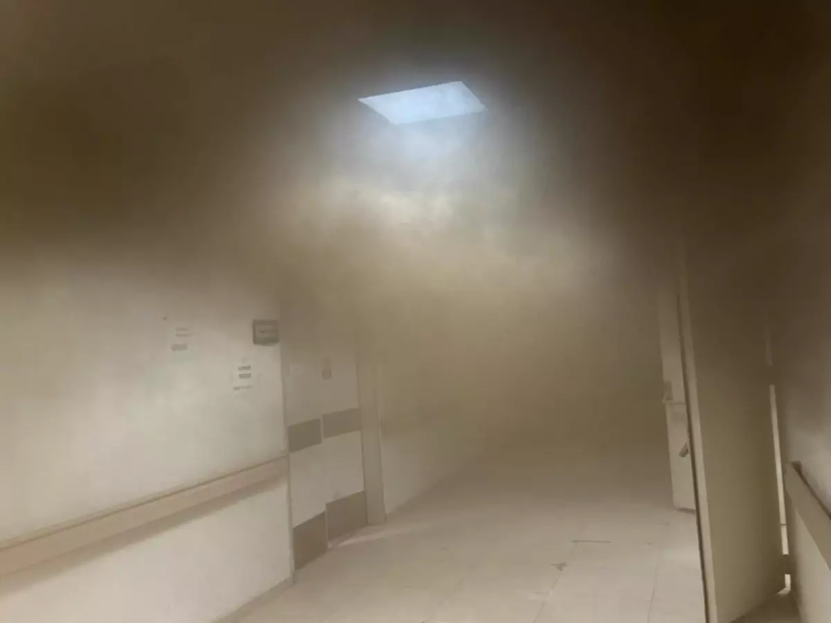 Mersin Tarsus Devlet Hastanesi'nde Yangın Çıktı