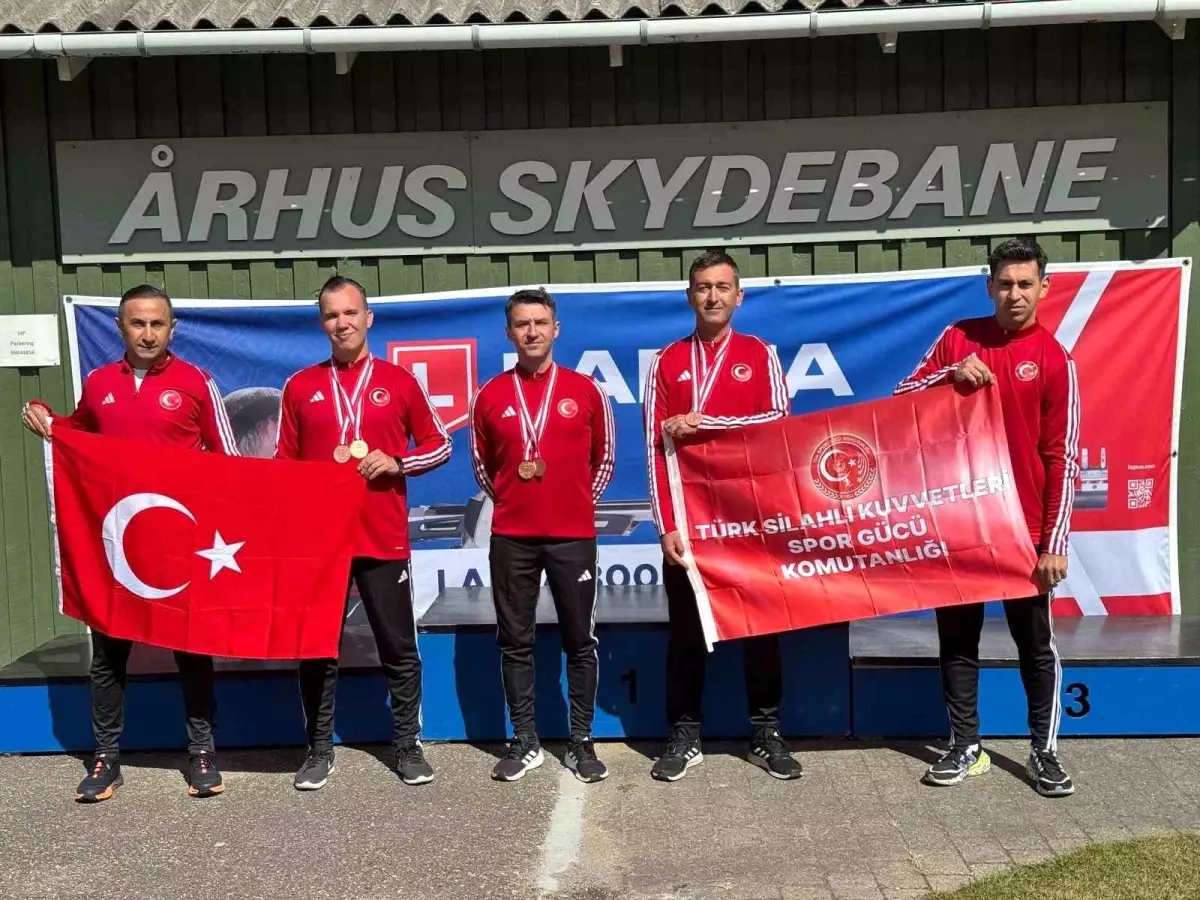TSK Spor Gücü Erkek Tüfek Atış Takımı Avrupa 3'üncüsü oldu