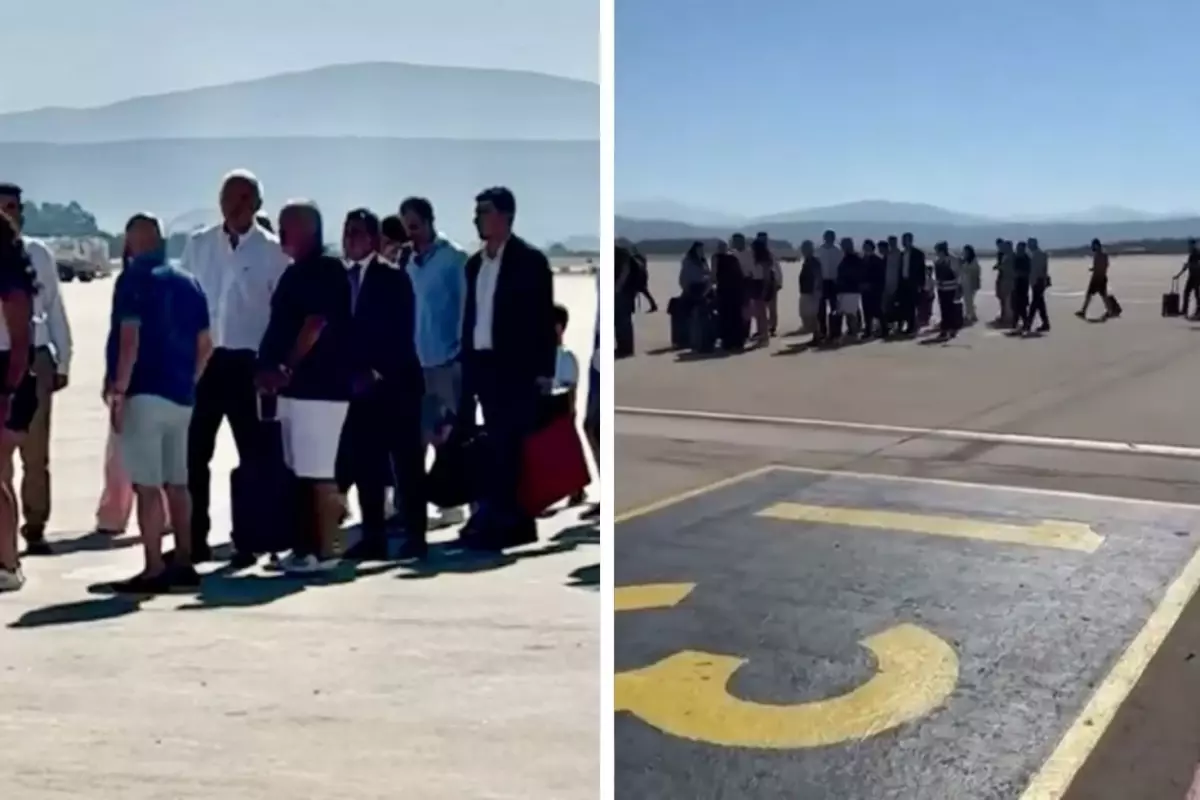 Bakan Ersoy, vatandaşlarla uçak sırası bekledi! İşte o anlar