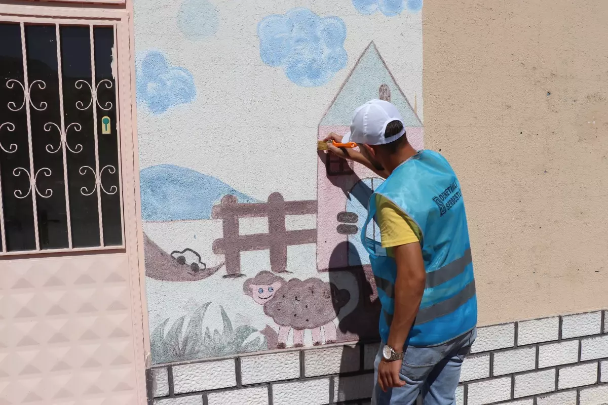 Denetimli Serbestlik Yükümlüleri Okul Temizliği ve Tadilatında Görev Aldı