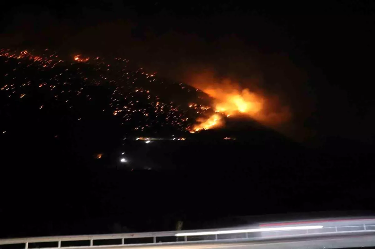 Pamukkale'de Orman Yangınına Müdahale Devam Ediyor
