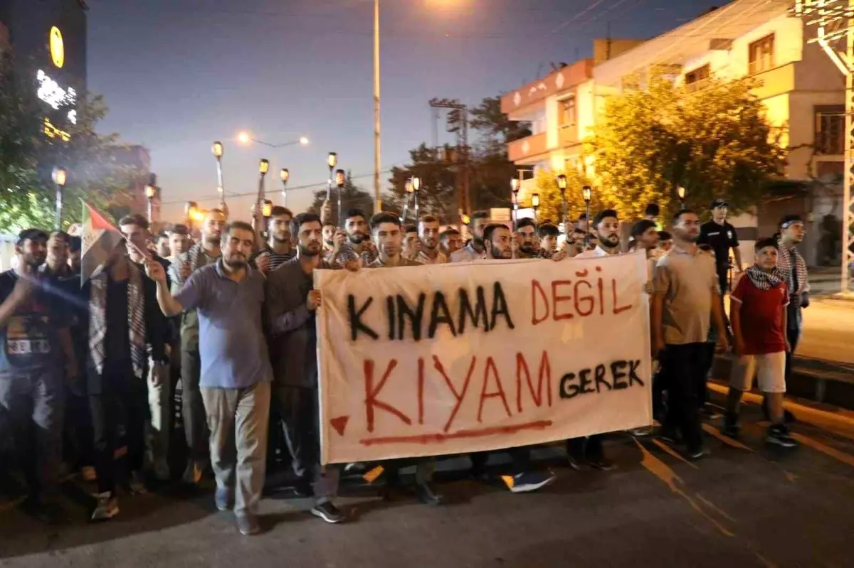 Gaziantep'te Gazze'ye Destek Yürüyüşü