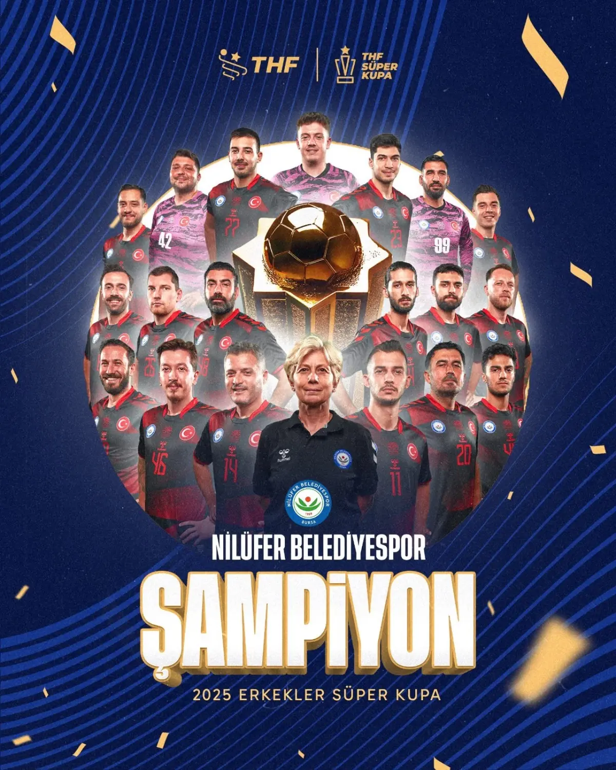 Nilüfer Belediyespor, Hentbol Erkekler Süper Kupa'yı Kazandı