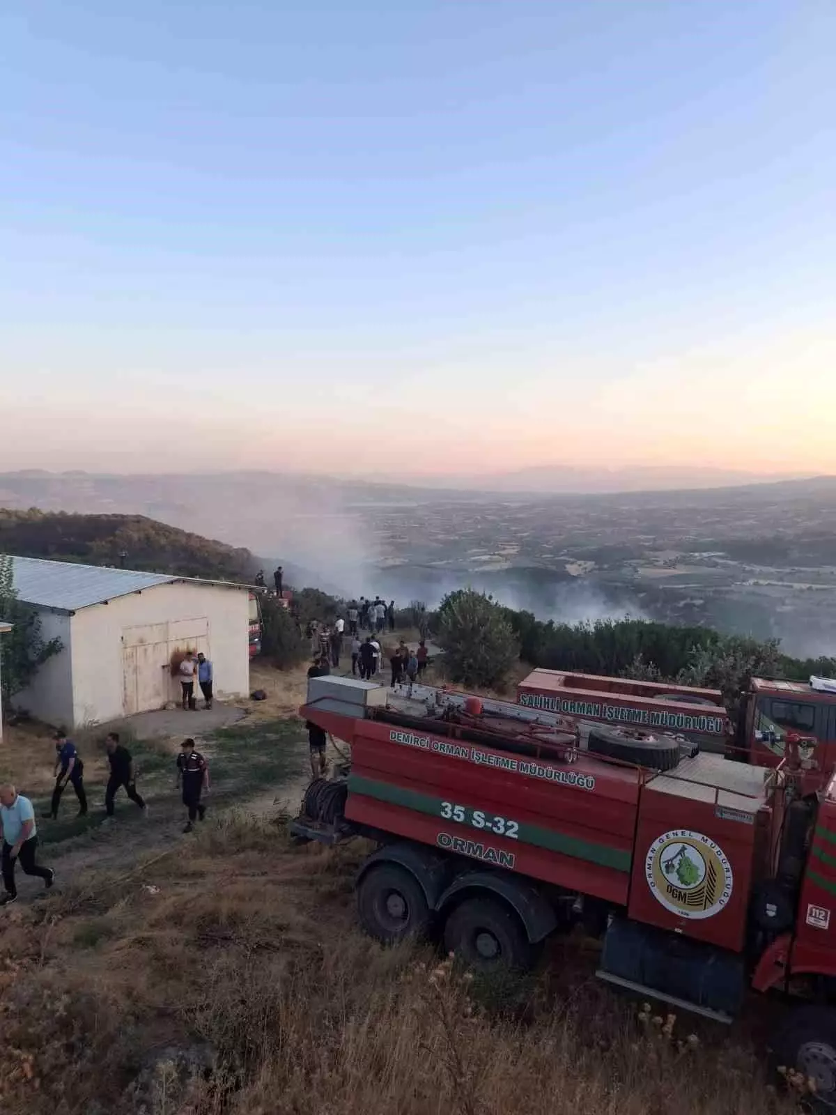 Manisa'da Orman Yangınına Hızlı Müdahale