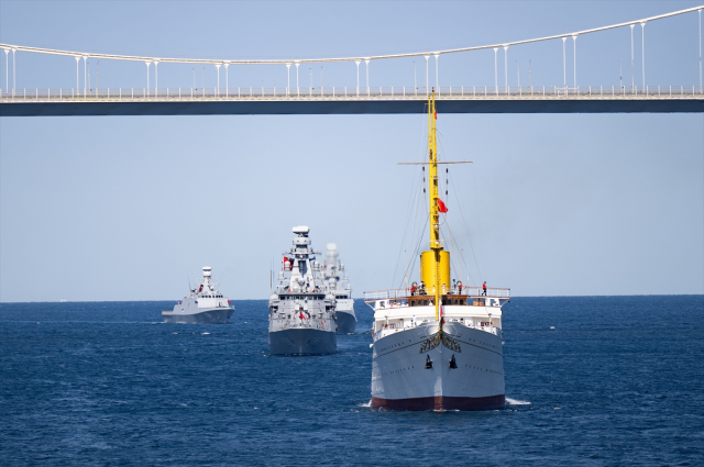 The guardians of the Blue Homeland saluted Istanbul and President Erdoğan