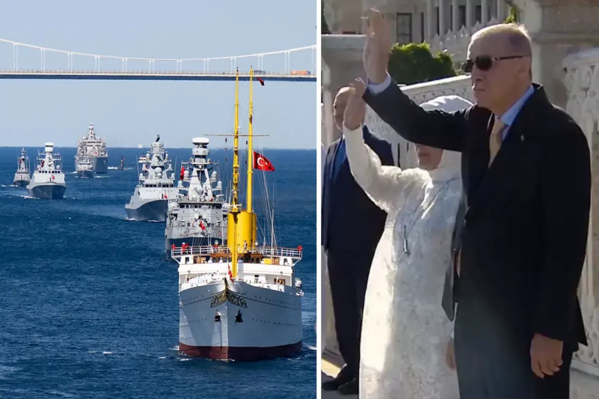 Mavi Vatan'ın koruyucuları İstanbul'u ve Cumhurbaşkanı Erdoğan'ı selamladı