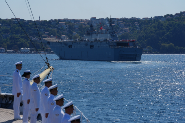 The Transition Ceremony of TCG Anadolu was Held in the Bosphorus
