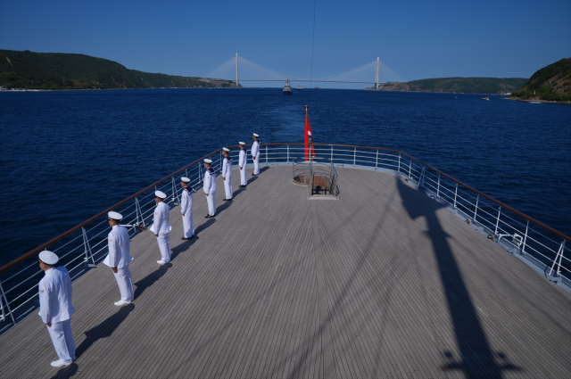 The Transition Ceremony of TCG Anadolu was Held in the Bosphorus