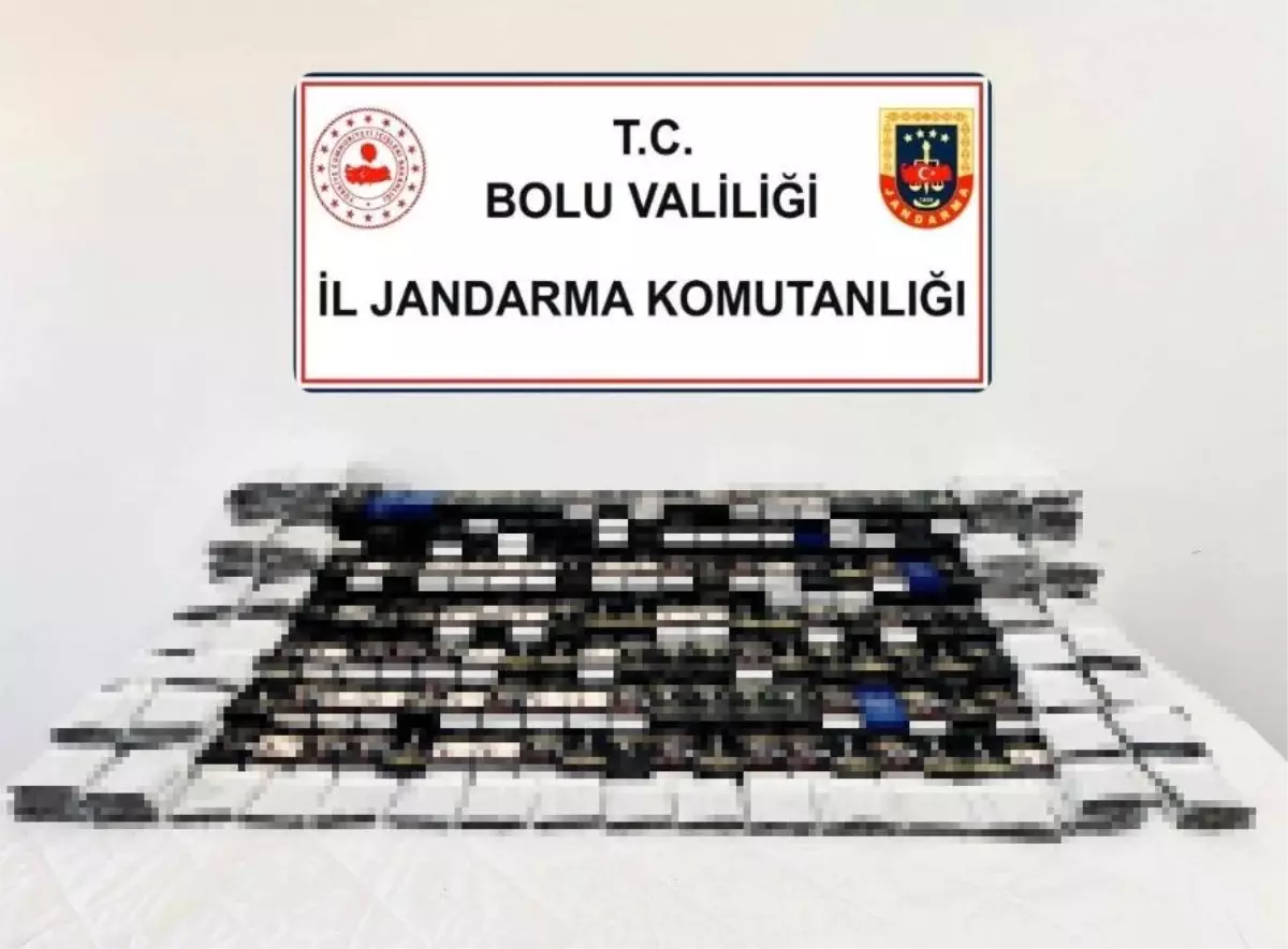 Bolu'da Sigara Kaçakçılığına Yönelik Operasyon: Çok Sayıda Kaçak Malzeme Ele Geçirildi