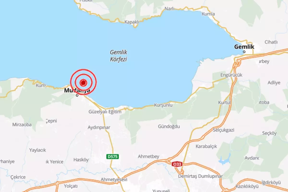 Bursa'da korkutan deprem