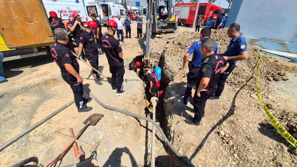 Kahramanmaraş&apos;ta Altyapı Çalışmaları Sırasında Göçük Meydana Geldi