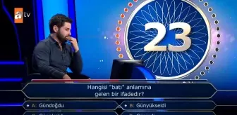 Hangisi ''batı'' anlamına gelen bir ifadedir?