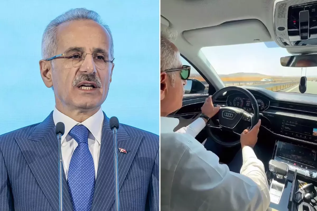 Hız sınırını aşan Bakan Uraloğlu, jandarmadan ceza yedi