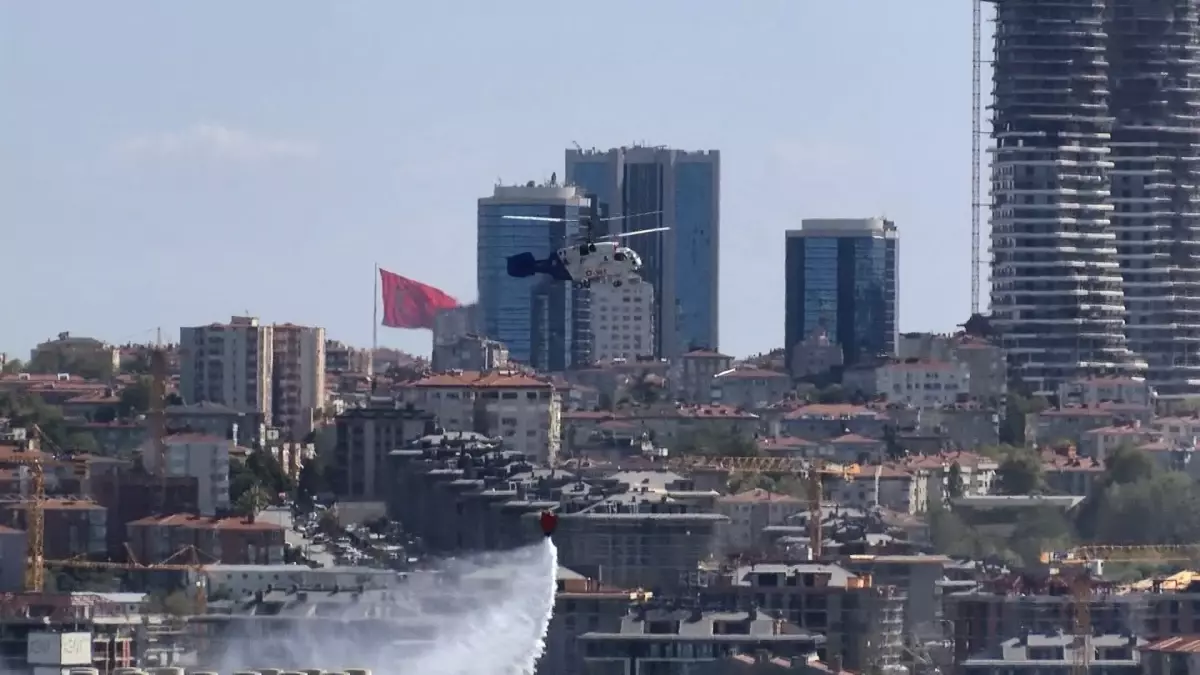 Sarıyer'de Otluk Alanda Yangın Çıktı