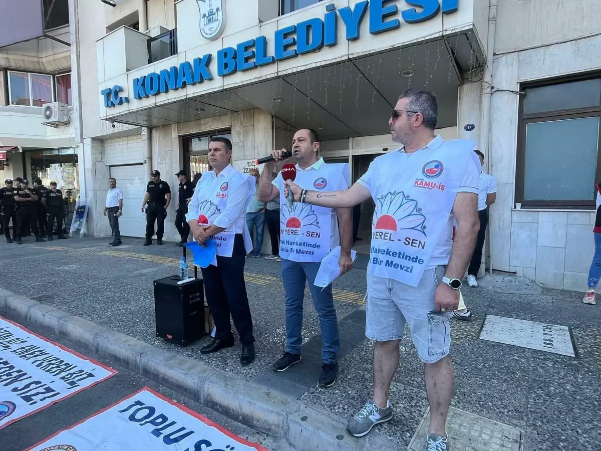 Konak Belediyesi'nde Memurlar 1 Gün İş Bıraktı