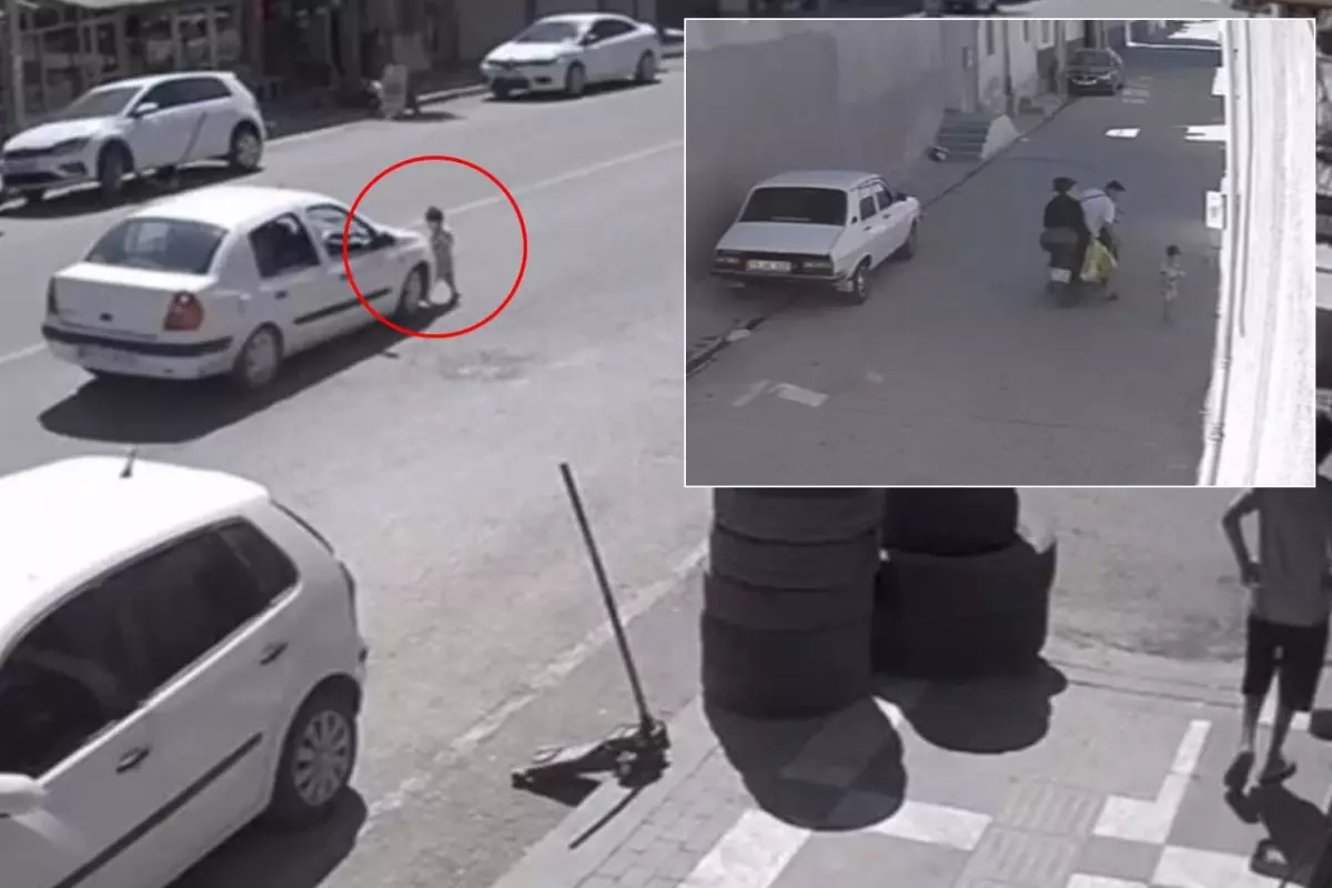 Kahreden anlar! Her şey anne ve babanın gözü önünde oldu