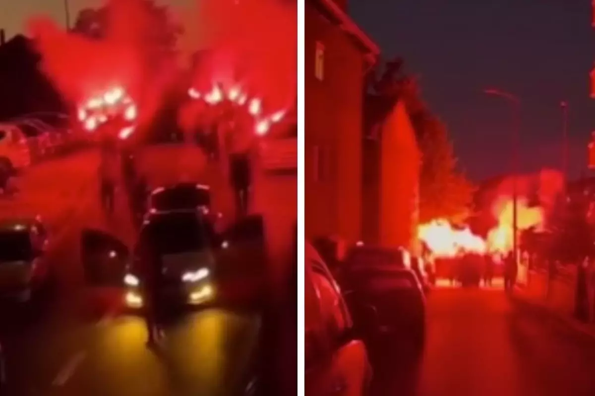 Kız isteme merasiminde meşale yakıp yol kapatan damat adaylarına ceza
