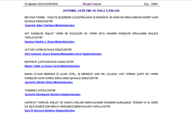 RESMİ GAZETE KARARLARI || 25 Ağustos Pazartesi Resmi Gazete Kararları nelerdir? RESMİ GAZETE KARARLARI || 25 Ağustos Pazartesi Resmi Gazete Kararları nelerdir?