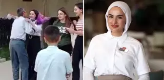 Sınav çıkışı babasının çiçeklerle karşıladığı Çimen, hayallerine kavuştu