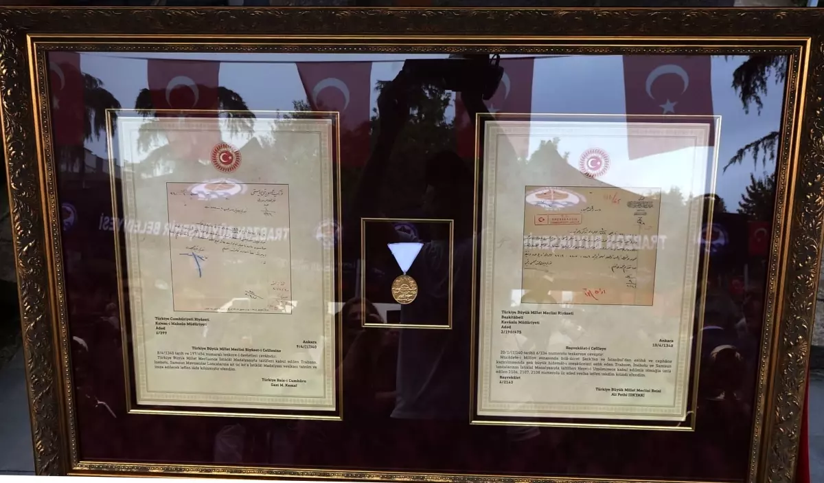 Trabzon’a 101 Yıl Sonra İstiklal Madalyası Tevdi Edildi