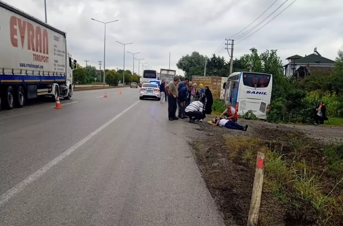 Samsun'da Yolcu Otobüsü Kaza Yaptı: 1 Ölü, 1 Yaralı