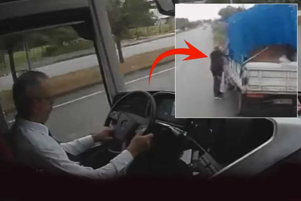 2 kişinin hayatını kaybettiği otobüs kazası kamerada