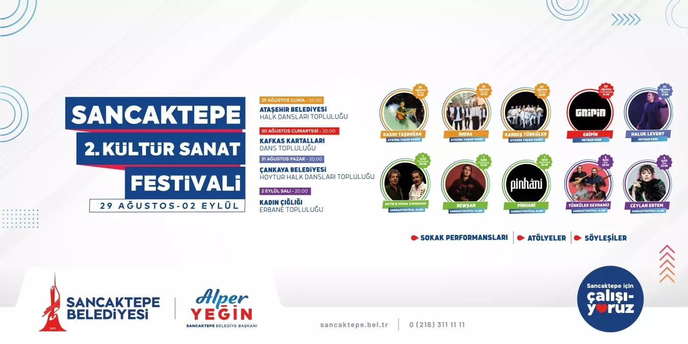 Sancaktepe'de Kültür Sanat Festivali Başlıyor
