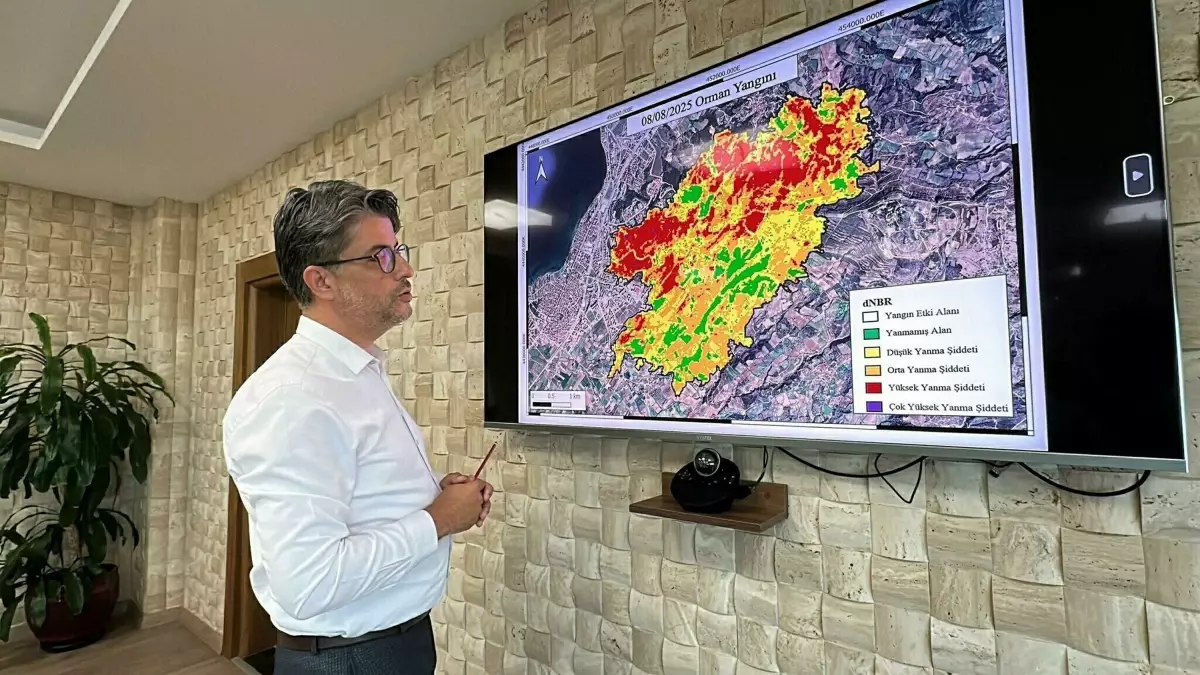 Çanakkale Orman Yangınlarının Zararları Uydu Görüntüleriyle Belgelendi