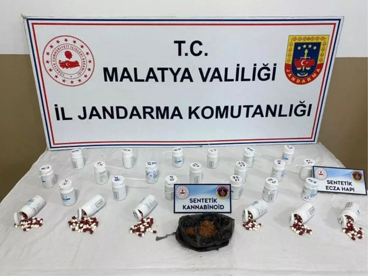 Malatya'da Uyuşturucu Operasyonu: 1.207 Sentetik Ecza Hap Ele Geçirildi