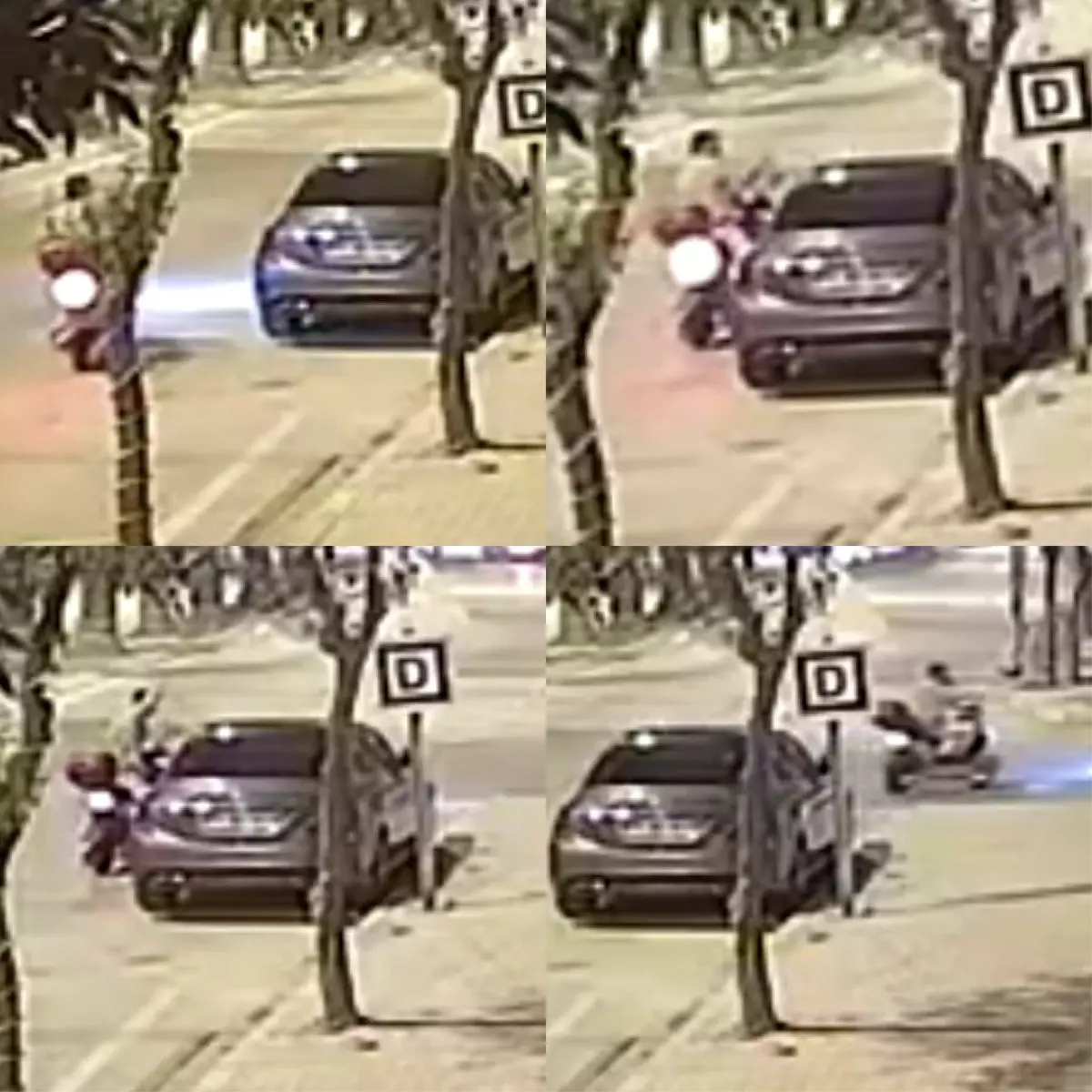Adana'da Motosikletli Şahıs Park Halindeki Aracın Camını Kırdı