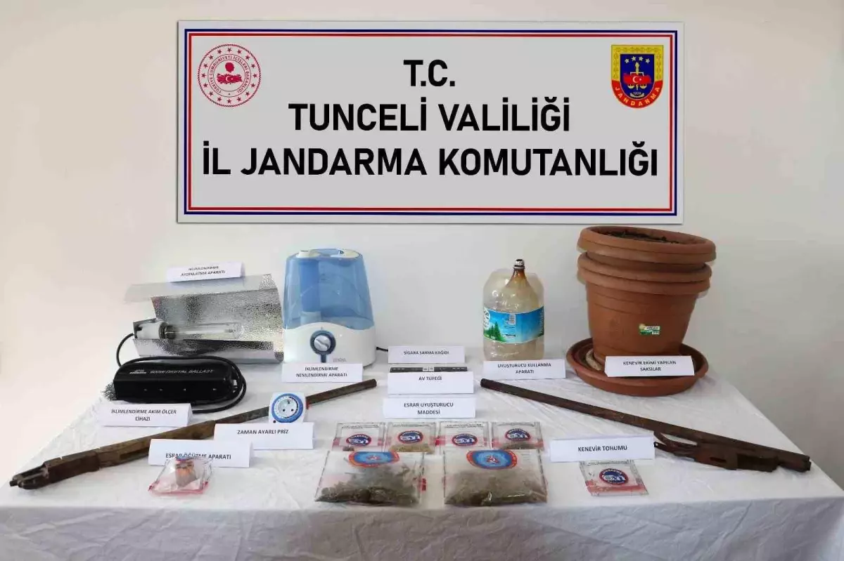 Tunceli'de Uyuşturucu Operasyonu: 100 Gram Esrar Ele Geçirildi