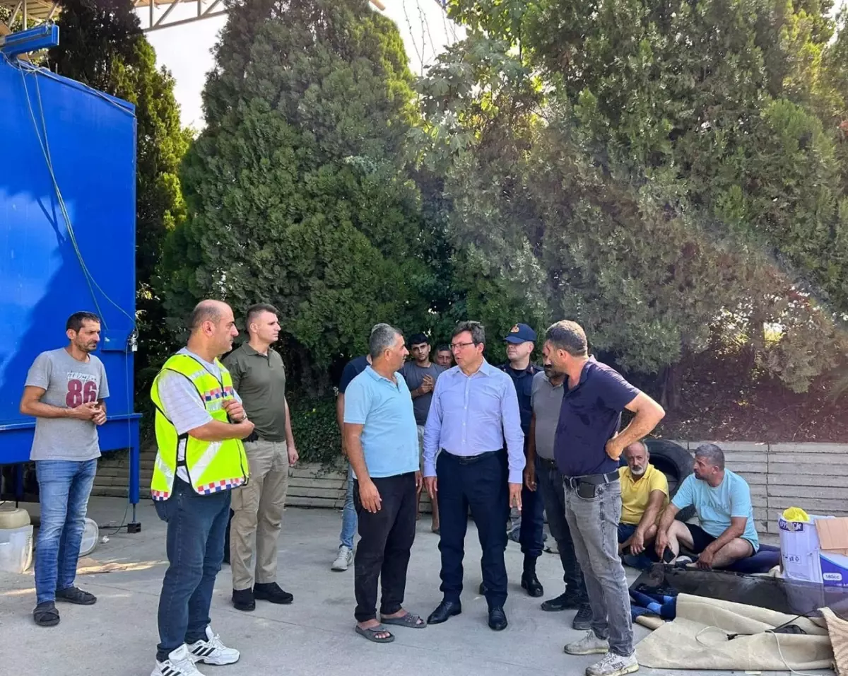Yangın Söndürüldü, Kaymakam Geçmiş Olsun Diledi