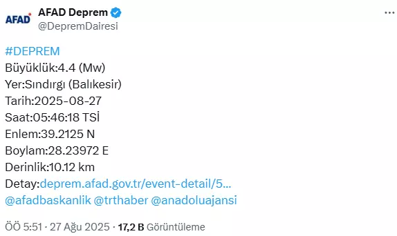 balikesir de 4 4 buyuklugunde deprem 18984670 8326 m