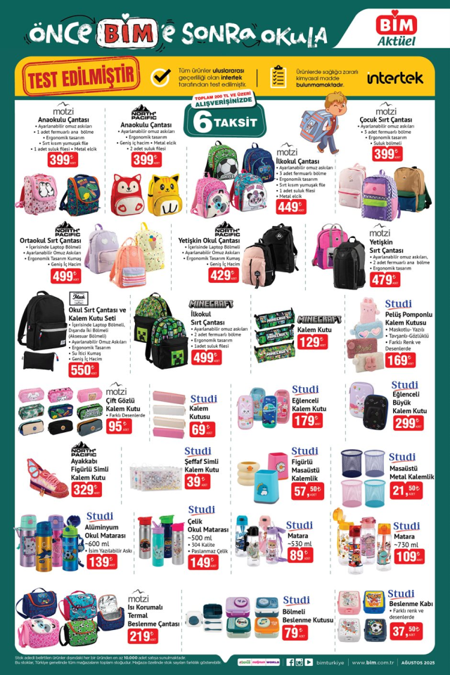 BİM KIRTASİYE ÜRÜNLERİ GELDİ! BİM kırtasiye ürünleri geldi mi? Önce BİM'e, Sonra Okula!