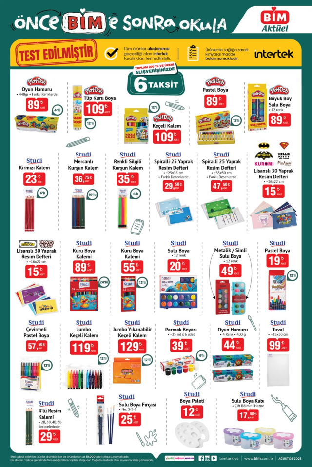 BİM KIRTASİYE ÜRÜNLERİ GELDİ! BİM kırtasiye ürünleri geldi mi? Önce BİM'e, Sonra Okula!