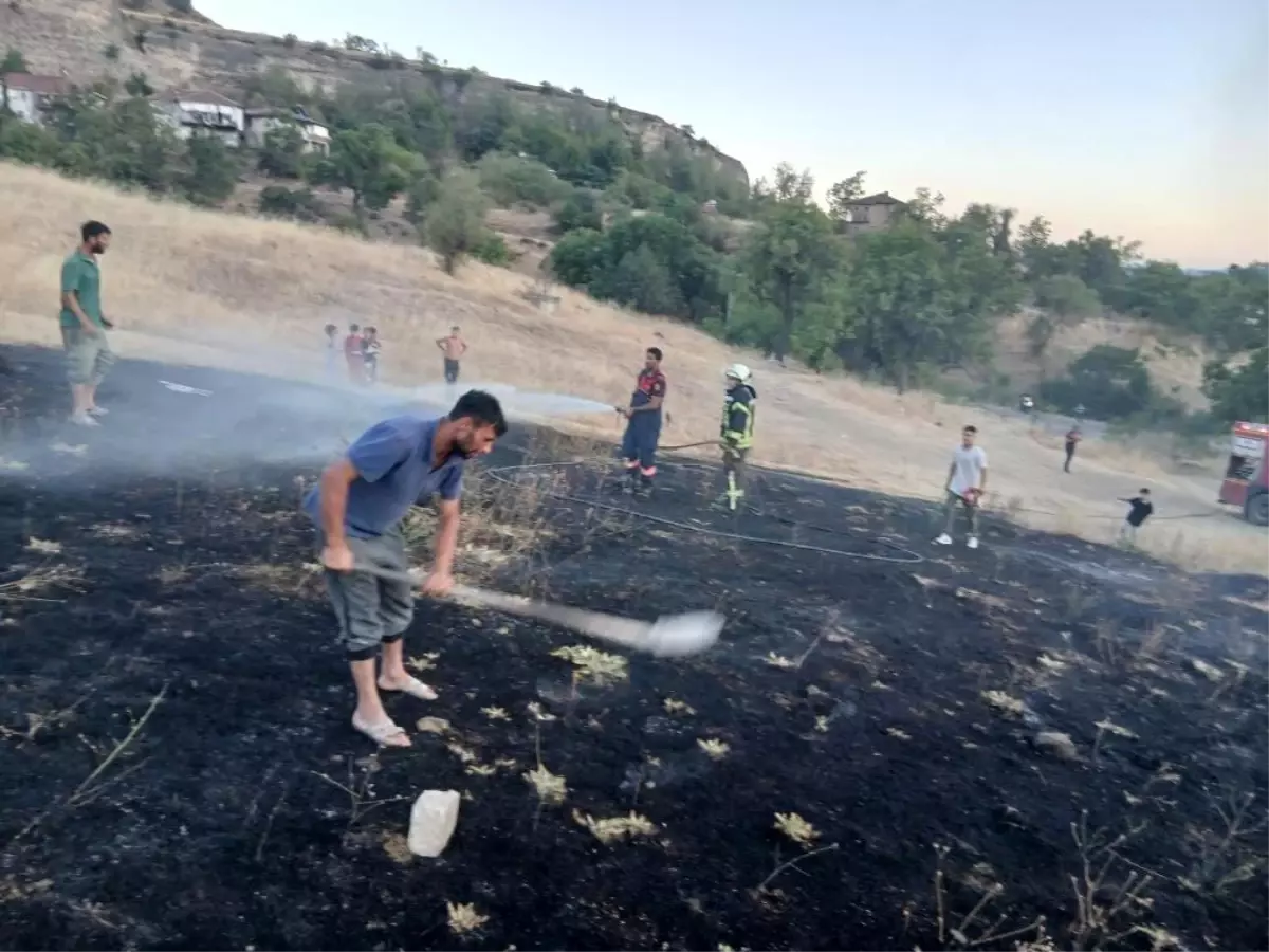 Safranbolu'da Otluk Alanda Yangın Kontrol Altına Alındı