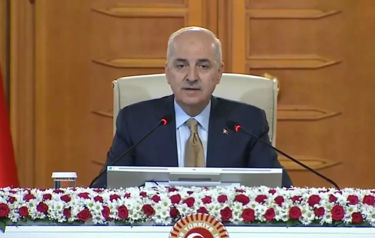 TBMM Başkanı Kurtulmuş: &apos;Terörsüz Türkiye&apos; süreci hızla sonlandırılmalı&apos;