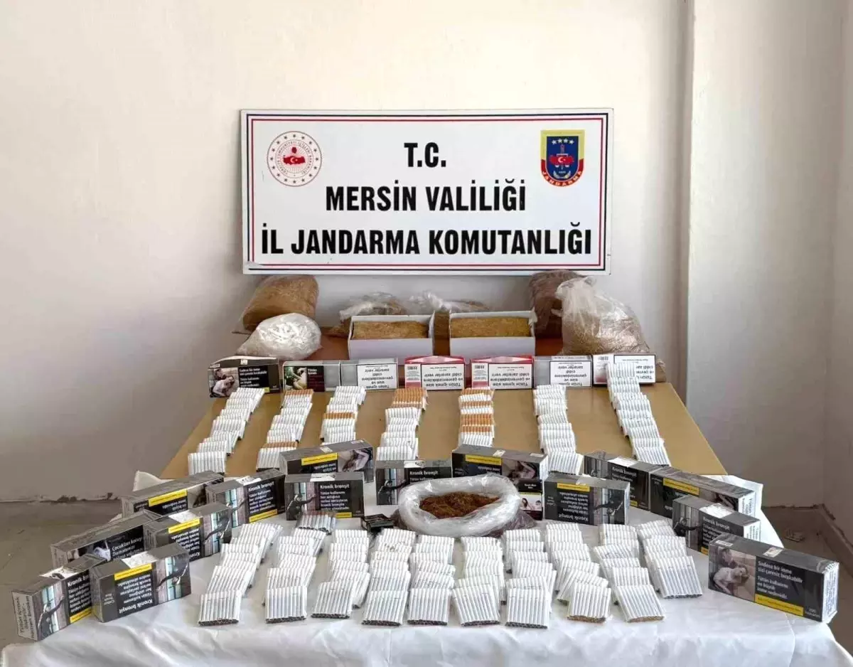 Mersin'de Kaçak Tütün ve Sigara Operasyonu: 3 Şüpheli Yakalandı