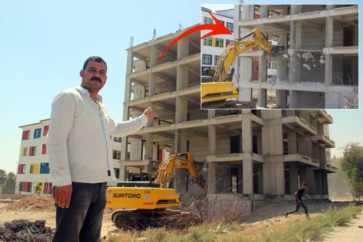 Müteahhit kendisini ihbar etti, koca bina dakikalar içinde yıkıldı